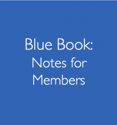 Blue Book: Notes for Members