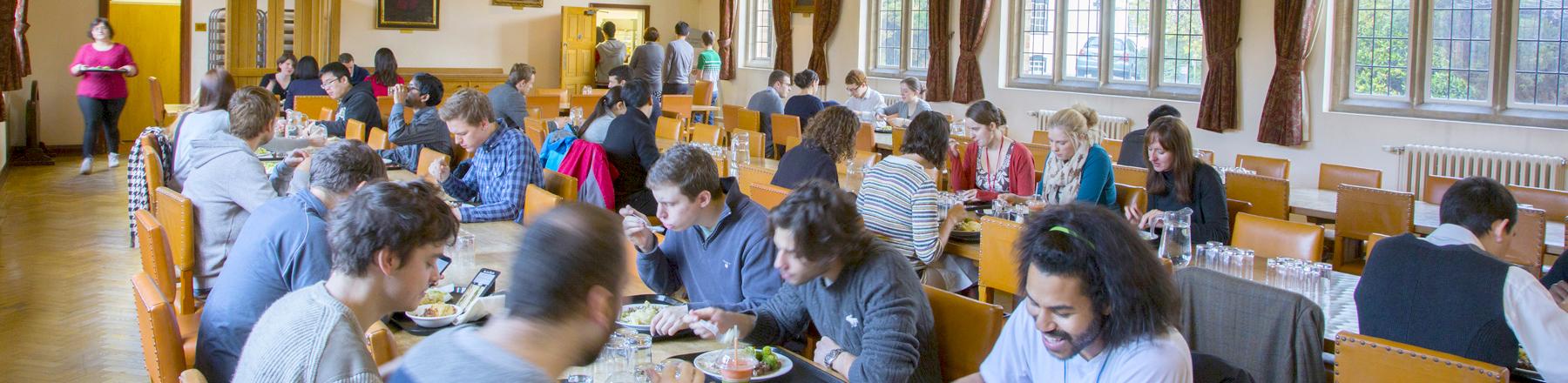 The main dining hall is a focal point for the College