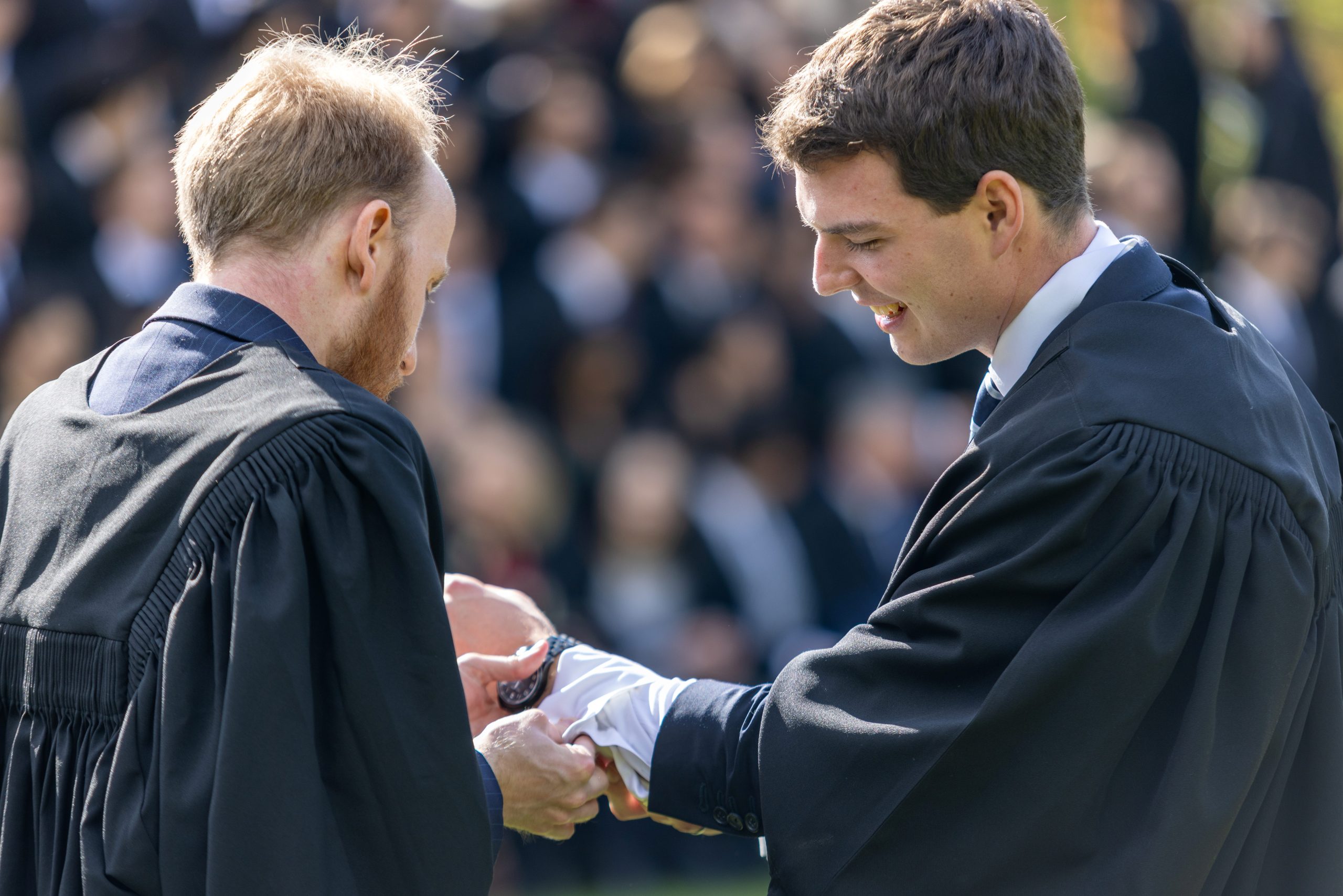 Students at matriculation. Image credit: Lloyd Mann