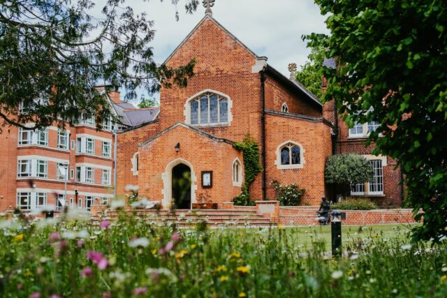 College chapel in the Norfolk Building, St Edmund’s College Cambridge