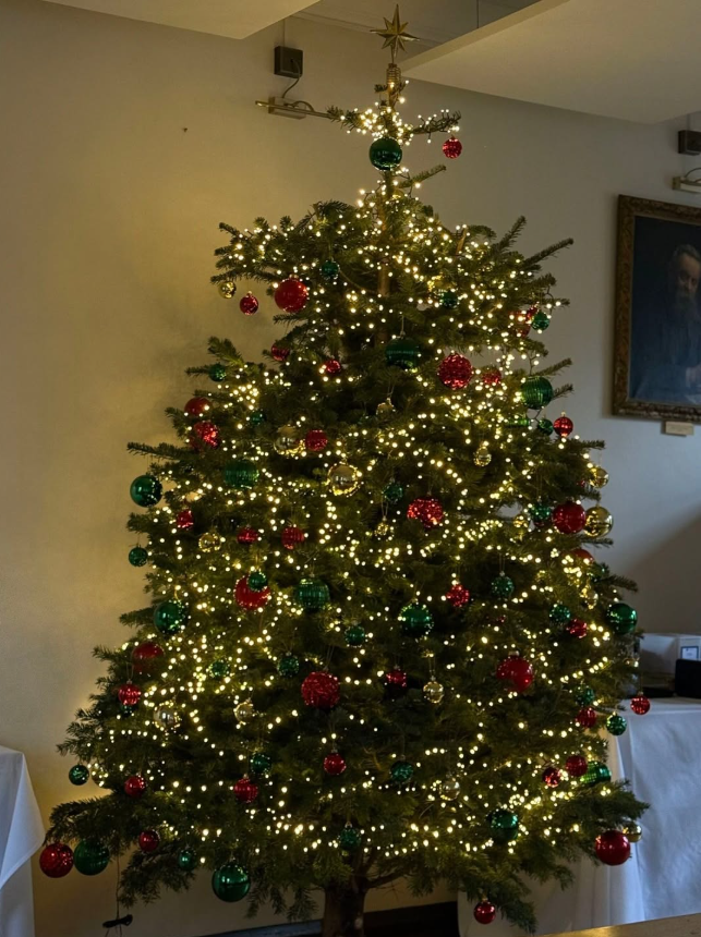 Christmas Tree in St Edmund's Dining Hall