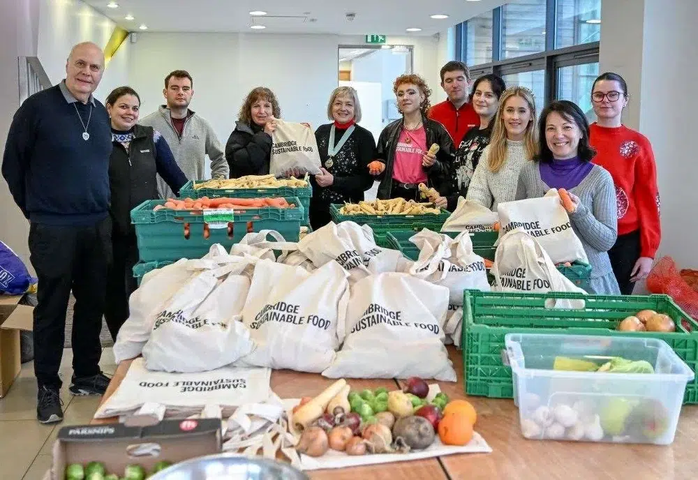 Cambridge Sustainable Food volunteers. Photo credit to Cambridge Sustainable Food.